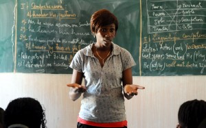 Sister Fa presenting in Ziguinchor, Senegal, 9/5/12 (c) Alicia Field Sister Fa presenting in Ziguinchor, Senegal, 9/5/12 (c) Alicia Field