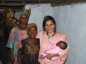 Julia with Fatou Coulibaly and Salimata.