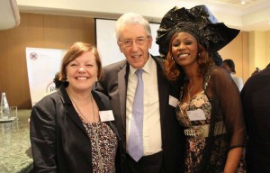 Clair Whitaker, Chair of the RCS and Lord Howell with Sister Fa