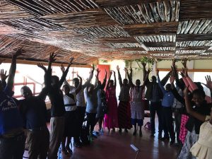 Community researchers completing training in Kenya. 