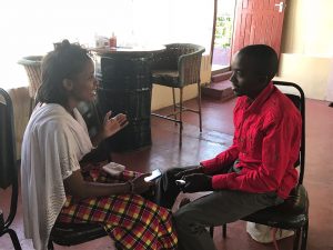 Community researchers during training in Kenya.