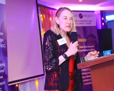 Dr Ann-Marie Wilson speaking at the launch event in Nairobi, Kenya